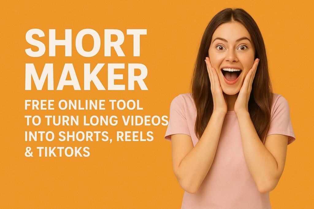 Shorts Maker online video tool to convert long videos into engaging YouTube Shorts, Instagram Reels, and TikToks instantly
