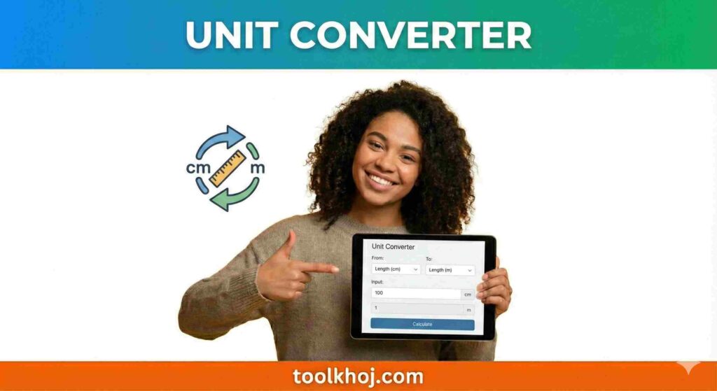 "Unit Converter tool for converting measurement units on toolkhoj.com"